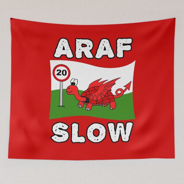 Item preview, Wales 20mph Speed Limit, Welsh Dragon Tortoise Funny designed and sold by doodlerob.