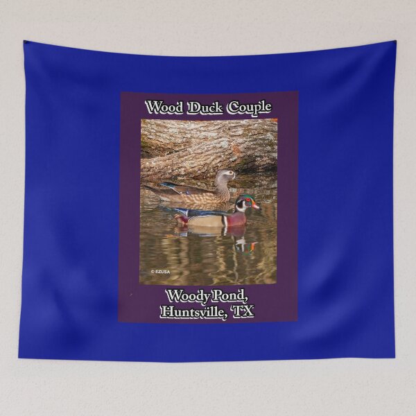 Item preview, Give The Bird To Your Lover: Wood Duck Couple, Woody Pond, Huntsville, Texas. designed and sold by MoreEZUSA-Here.