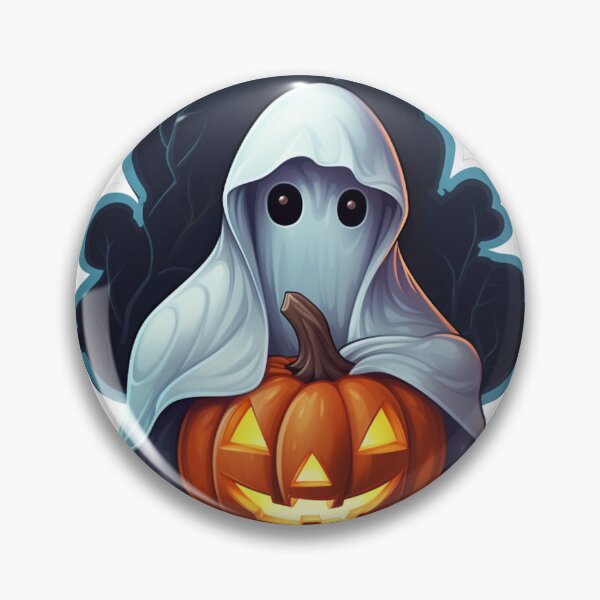 Item preview, Spooky Season Ghost Halloween | Classic T-Shirt, Sticker designed and sold by NicolasGlowArt.