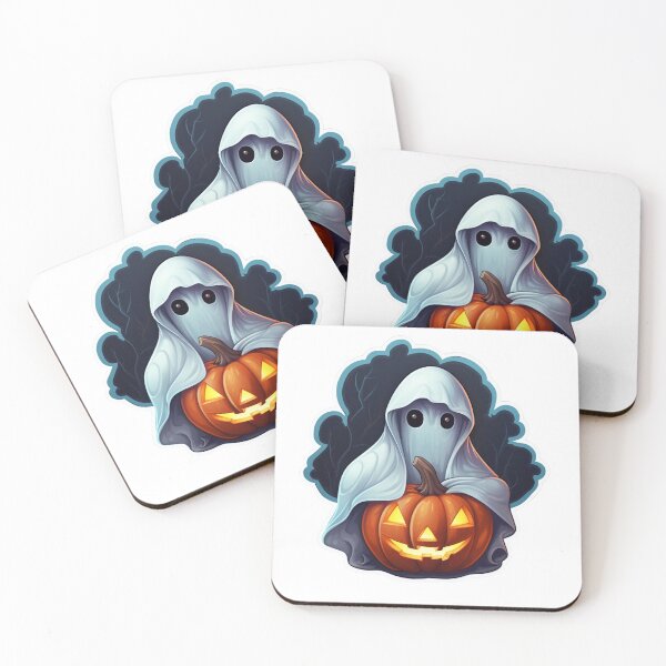 Item preview, Spooky Season Ghost Halloween | Classic T-Shirt, Sticker designed and sold by NicolasGlowArt.