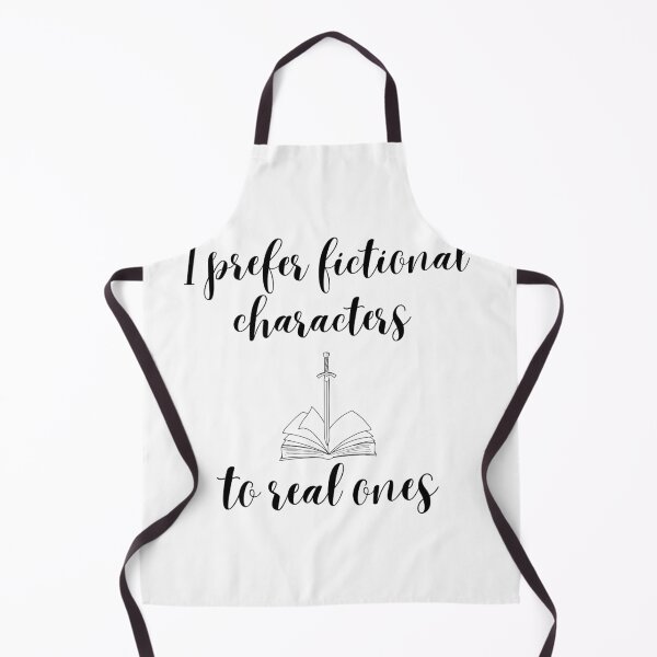 Item preview, I prefer fictional characters to real ones - Unique Bookish accessories designed and sold by starcreative22.