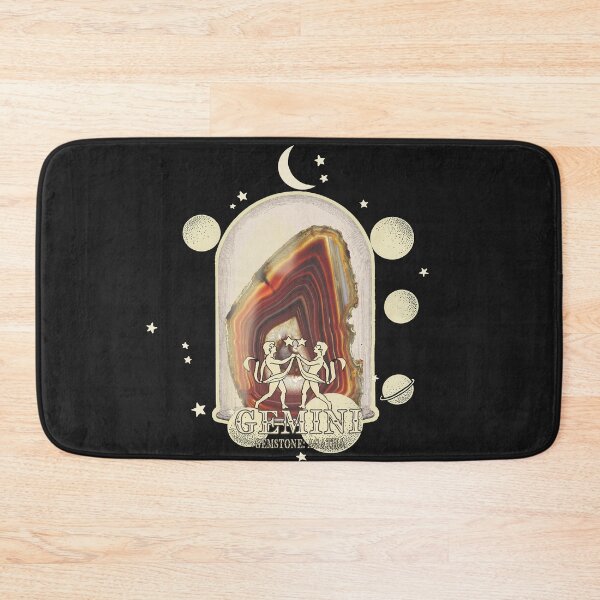 Item preview, Gemini Gemstone: Agatha crystal. Astral design. Black version designed and sold by MINDTHECHERRY.