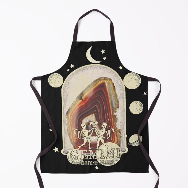 Item preview, Gemini Gemstone: Agatha crystal. Astral design. Black version designed and sold by MINDTHECHERRY.