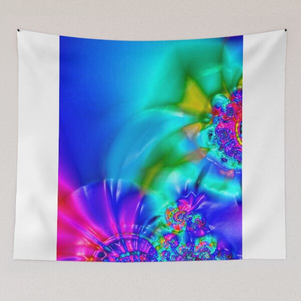 Item preview, Floral decoration with a blue background designed and sold by Ivicaartist.