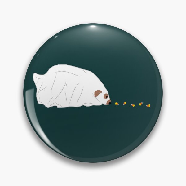 Item preview, Ghost dog eating candy corn designed and sold by TheSmileStudio.