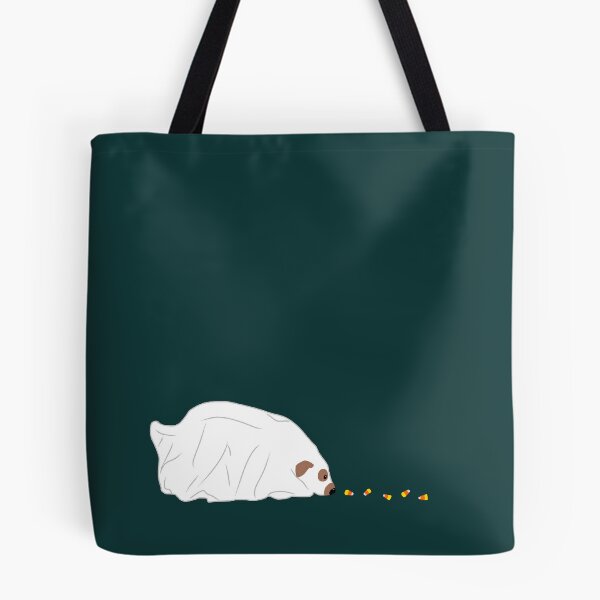 Item preview, Ghost dog eating candy corn designed and sold by TheSmileStudio.