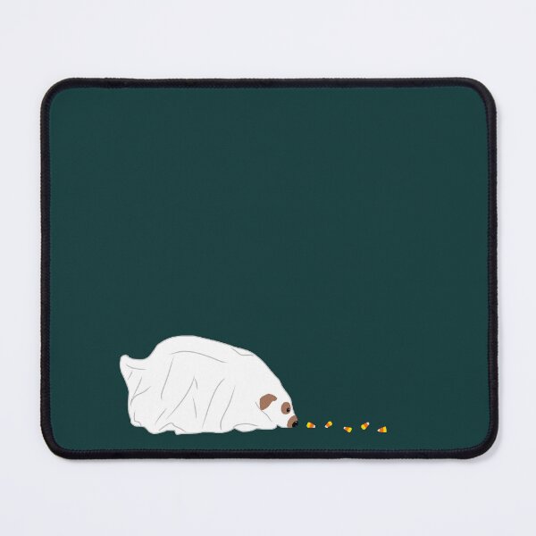 Item preview, Ghost dog eating candy corn designed and sold by TheSmileStudio.