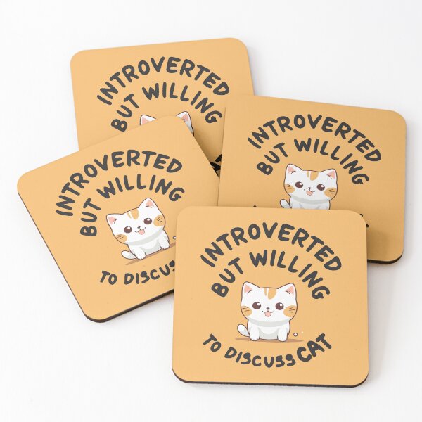 Item preview, Introverted but willing to discuss CAT designed and sold by JadesignFang.
