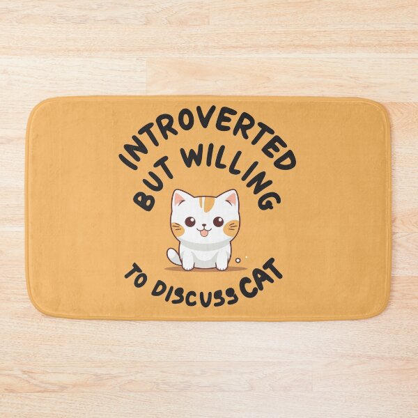 Item preview, Introverted but willing to discuss CAT designed and sold by JadesignFang.