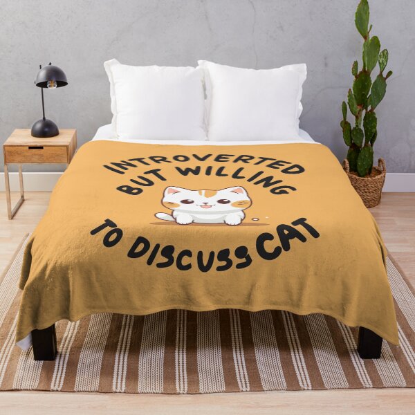 Item preview, Introverted but willing to discuss CAT designed and sold by JadesignFang.