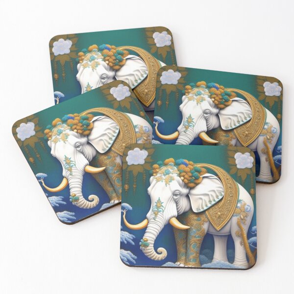 Item preview, Elegant white Elephant  designed and sold by Roxburylane.