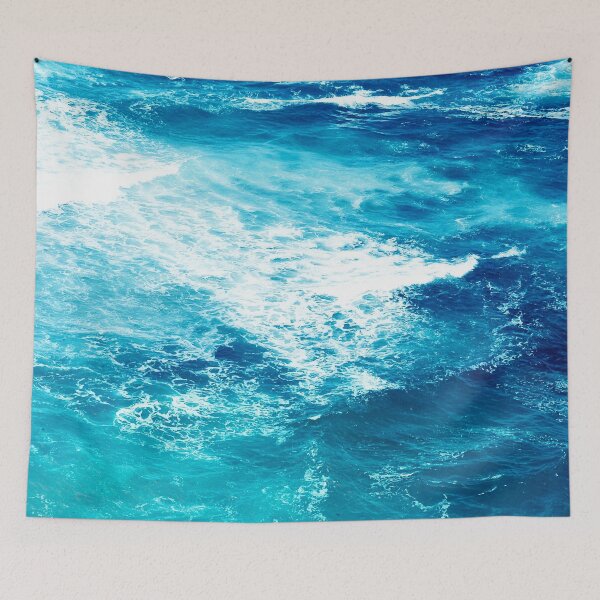 Item preview, Teal Blue Ocean Waves designed and sold by maryedenoa.