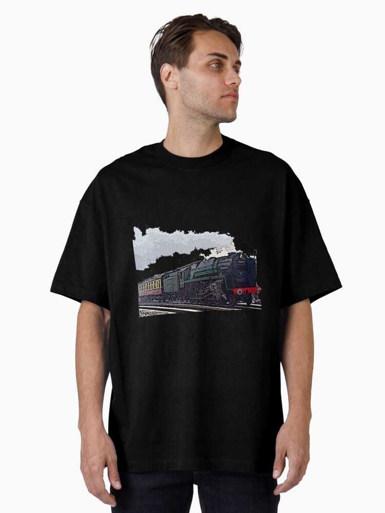 Thumbnail 2 of 7, Oversized T-Shirt, Leicester City 92214 steam train  designed and sold by bywhacky.