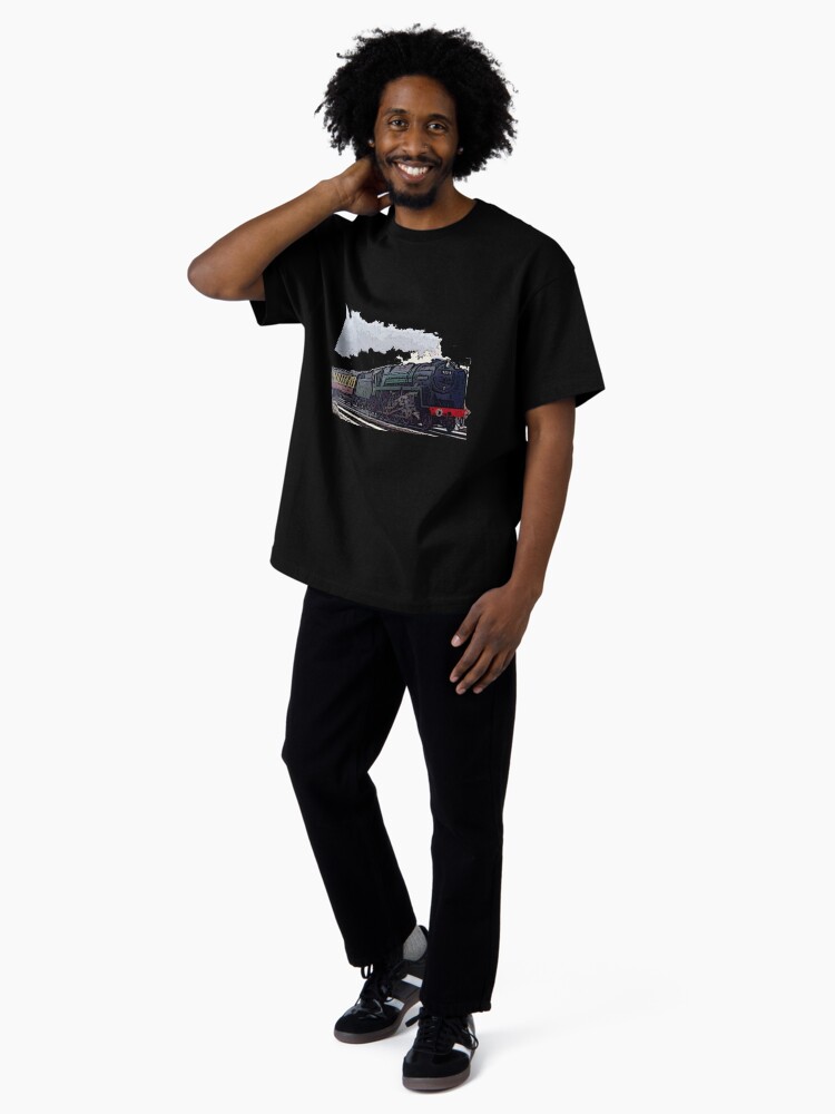 Thumbnail 4 of 7, Oversized T-Shirt, Leicester City 92214 steam train  designed and sold by bywhacky.
