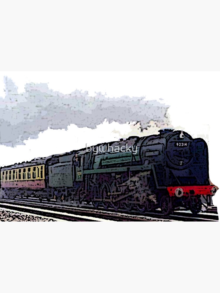 Leicester City 92214 steam train by bywhacky
