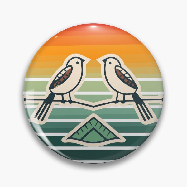 Item preview, Two Butcherbirds On a Branch Sunset designed and sold by MikeKart.