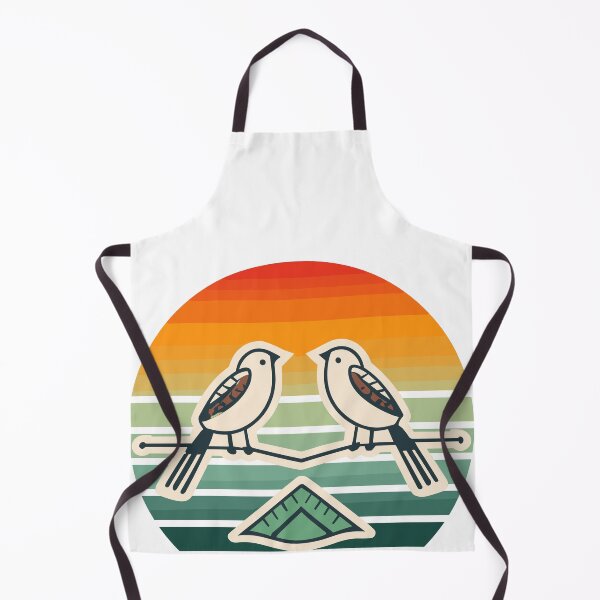 Item preview, Two Butcherbirds On a Branch Sunset designed and sold by MikeKart.