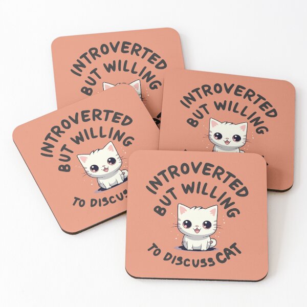 Item preview, Introverted but willing to discuss CAT designed and sold by JadesignFang.