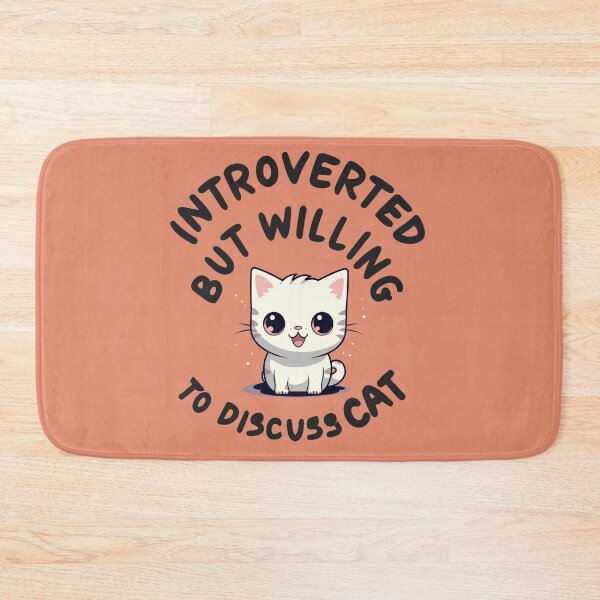 Item preview, Introverted but willing to discuss CAT designed and sold by JadesignFang.