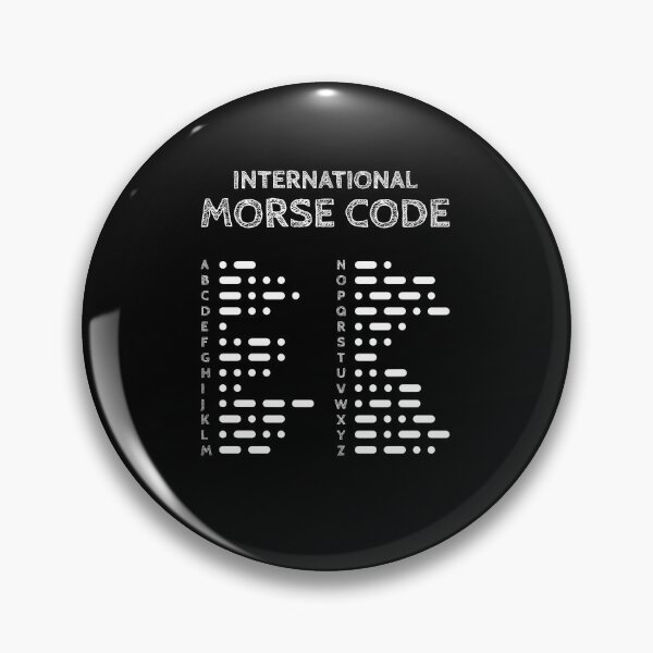 Item preview, International Morse Code Alphabet Chart 26 Letters White designed and sold by AnnSign.