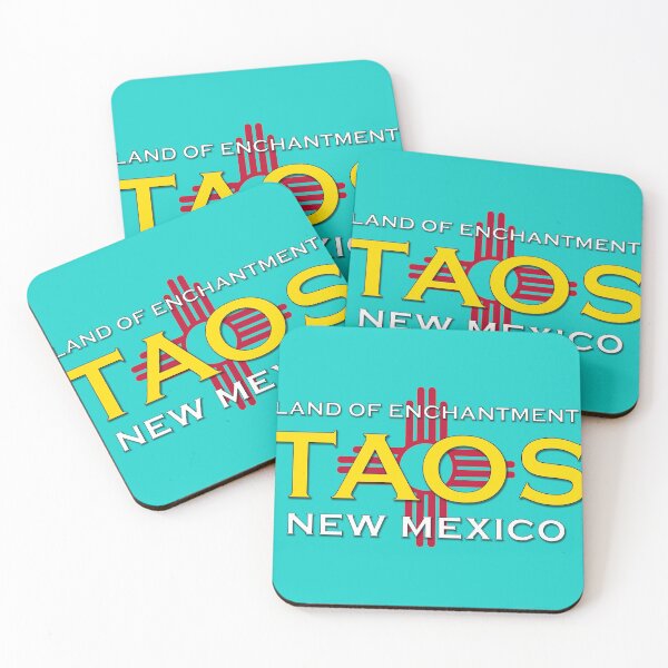 Item preview, Taos New Mexico - Land of Enchantment - Zia with Turquoise designed and sold by NewNomads.