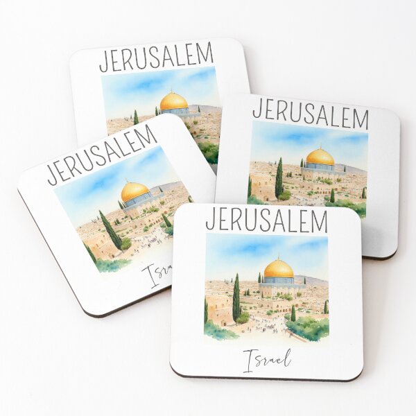 Item preview, Watercolor Design of Jerusalem - Israel  designed and sold by Sketch-Shack.