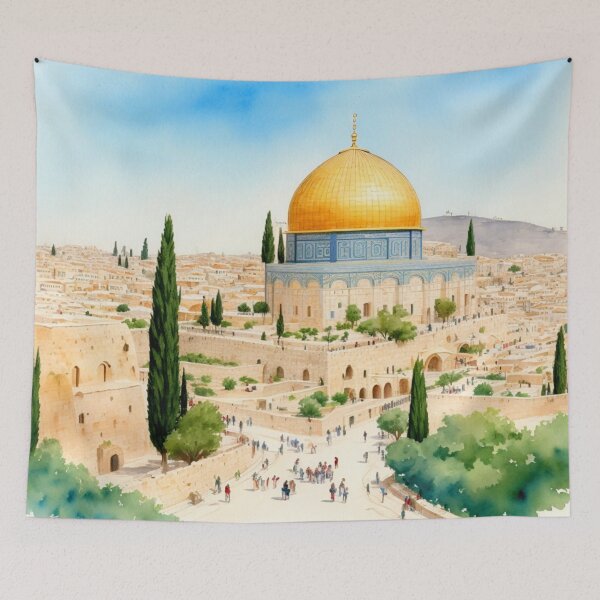 Item preview, Watercolor Design of Jerusalem - Israel  designed and sold by Sketch-Shack.