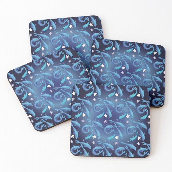 Item preview, 4 dolphins catching stars designed and sold by shimaart.
