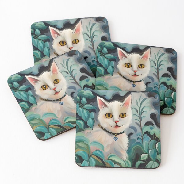 Item preview, Kitty and Flowers 5 designed and sold by Reclining Buddha Cat.