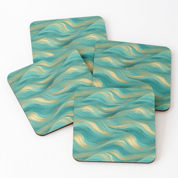 Item preview, Blue and Gold Seascape - Artistic Home Accents designed and sold by RetComly.