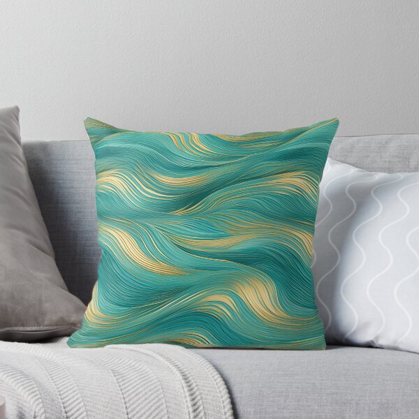 Item preview, Blue and Gold Seascape - Artistic Home Accents designed and sold by RetComly.