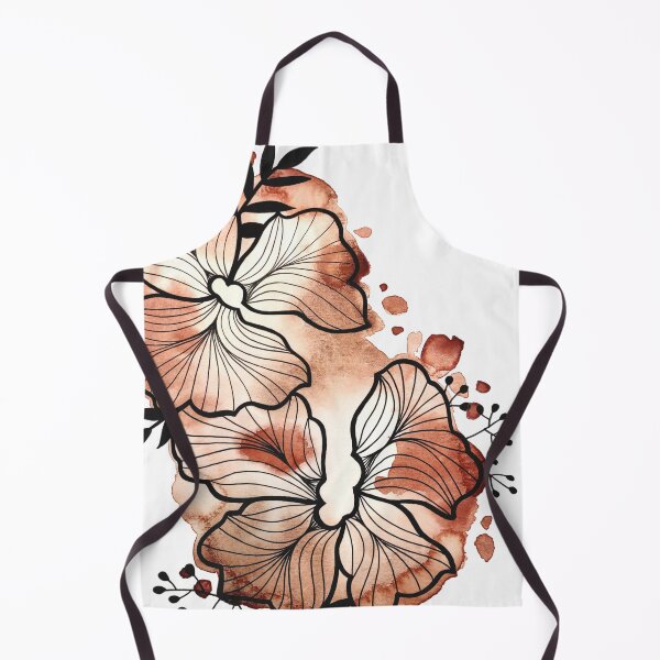 Item preview, Brown Watercolor Flowers Lea designed and sold by BEATRIZKOBORI.