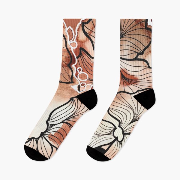 Item preview, Brown Watercolor Flowers Lea designed and sold by BEATRIZKOBORI.