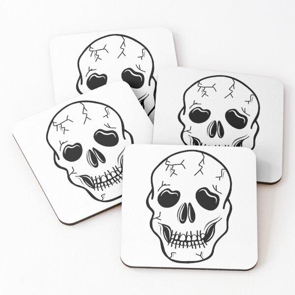 Item preview, Spooky Skeleton Skull Face Cartoon on a White Backdrop, made by EndlessEmporium designed and sold by EndlessEmporium.