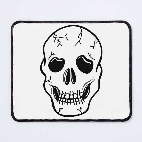 Item preview, Spooky Skeleton Skull Face Cartoon on a White Backdrop, made by EndlessEmporium designed and sold by EndlessEmporium.