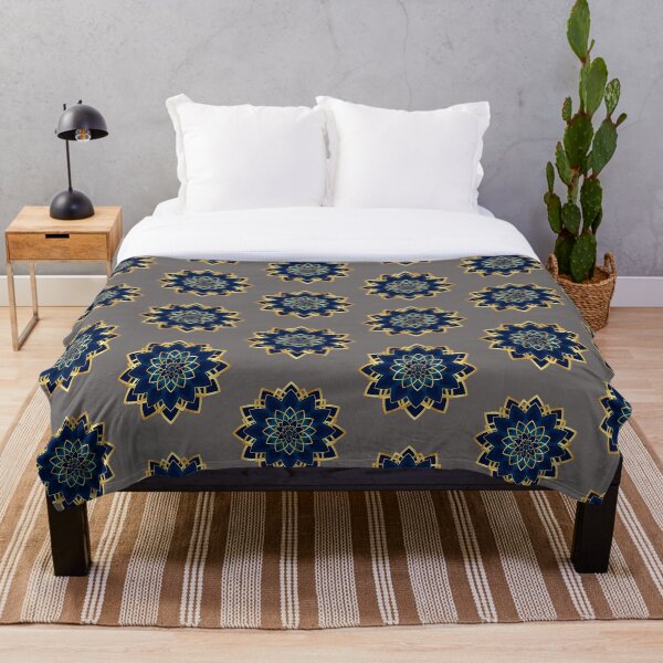 Item preview, Roseta azul y dorada designed and sold by NolineXpression.