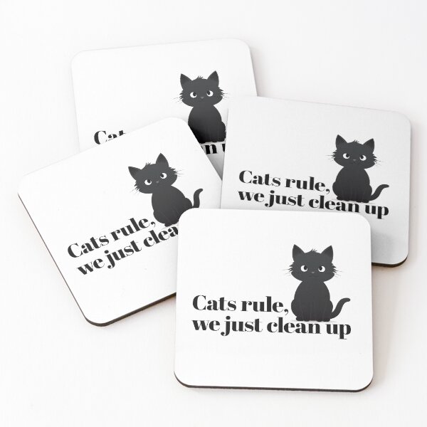 Item preview, Cats rule, we just clean up. designed and sold by StaszekPliszko.
