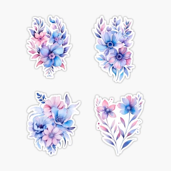 momo journaling use pastel flower decoration Sticker for Sale by  momojournal