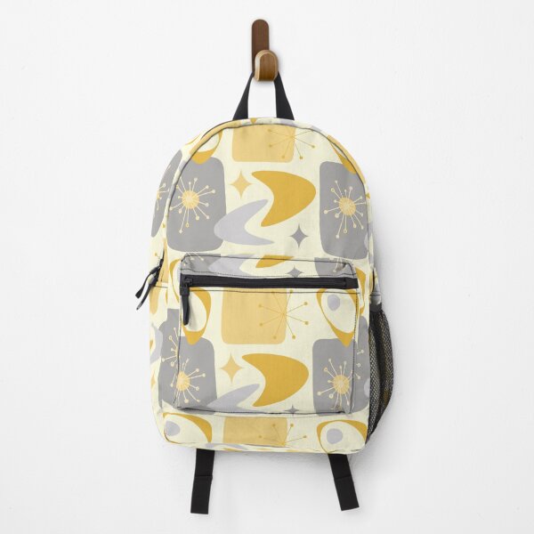 Item preview, Atomic Age Mid Century Pattern Yellow Grey designed and sold by trdstudio.