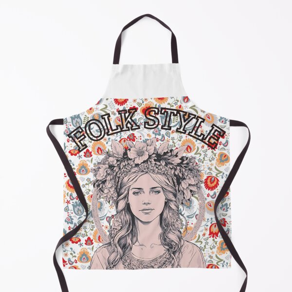 Item preview, Folk Style, Girl with flower crown designed and sold by InnerGrow.