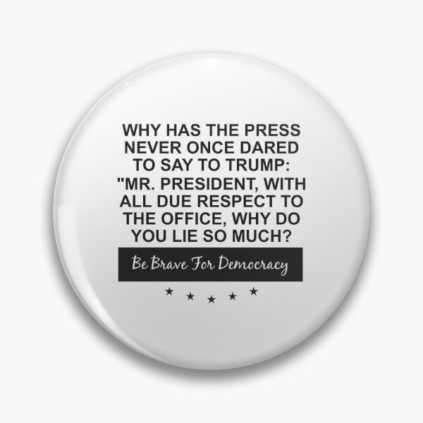 Item preview, Be brave for democracy designed and sold by Politics-Corner.