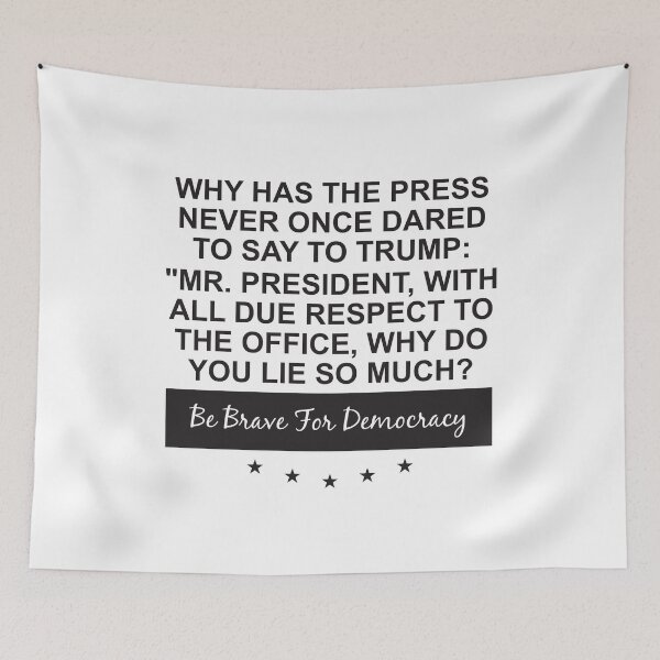 Item preview, Be brave for democracy designed and sold by Politics-Corner.