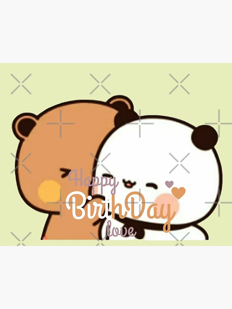 Bear and Panda Bubu Dudu Balloon birthday' Mug