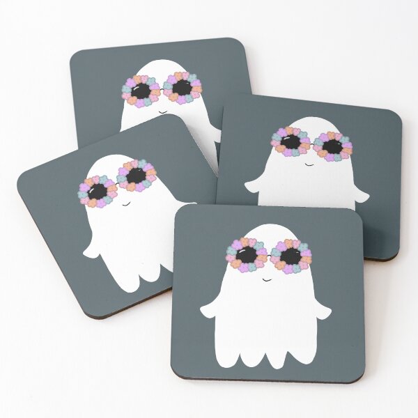 Item preview, Fancy ghost with flower sunnies designed and sold by TheSmileStudio.