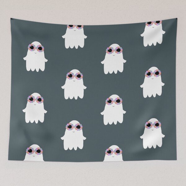 Item preview, Fancy ghost with flower sunnies designed and sold by TheSmileStudio.