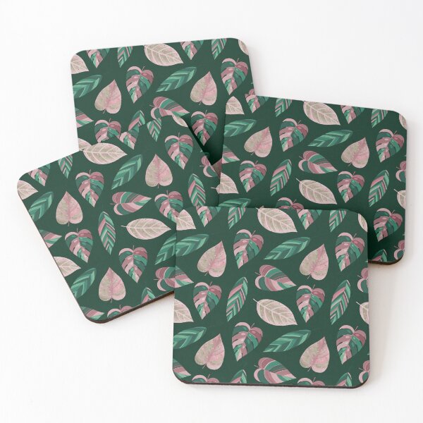 Item preview, Green & Rosé Tropical Foliage designed and sold by Studio Vickn.