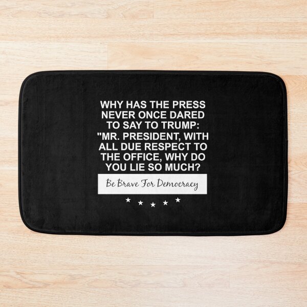 Item preview, Be brave for democracy white text designed and sold by Politics-Corner.