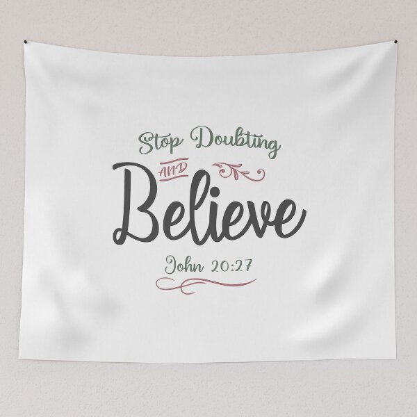Item preview, Faith Ignited - Stop Doubting and Believe Design designed and sold by cidolopez.