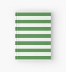 Cuaderno de tapa dura Rayas verdes y blancas