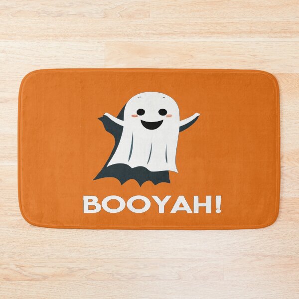 Item preview, HAPPY CUTE GHOST SURPRISING SOMEONE WITH THE WORDS "BOOYAH!" Midjourney AI Artwork designed and sold by davidjulie.